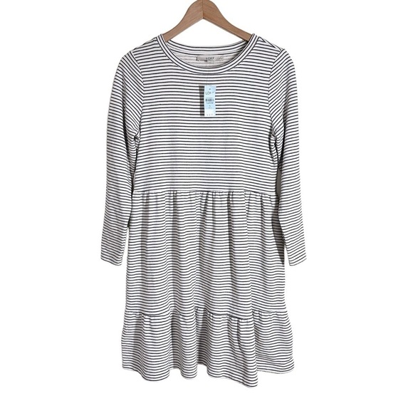 LOFT Swing Dress Striped Size Small Petite - Picture 2 of 9